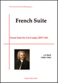 French Suite No.5 in G major, BWV 816 piano sheet music cover